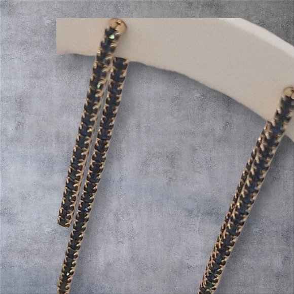 Blue and Gold Timeless Earrings - Picture 2 of 8